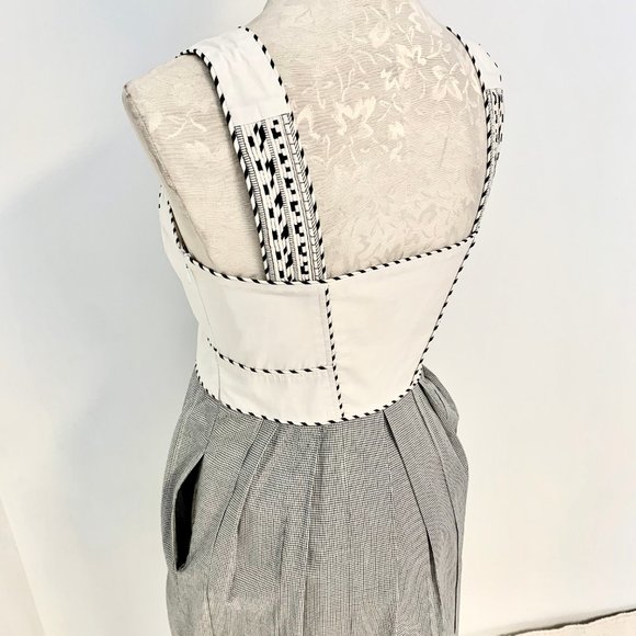 Zac Posen 8 Embroidered Sleeveless Sundress Khaki - Picture 8 of 12